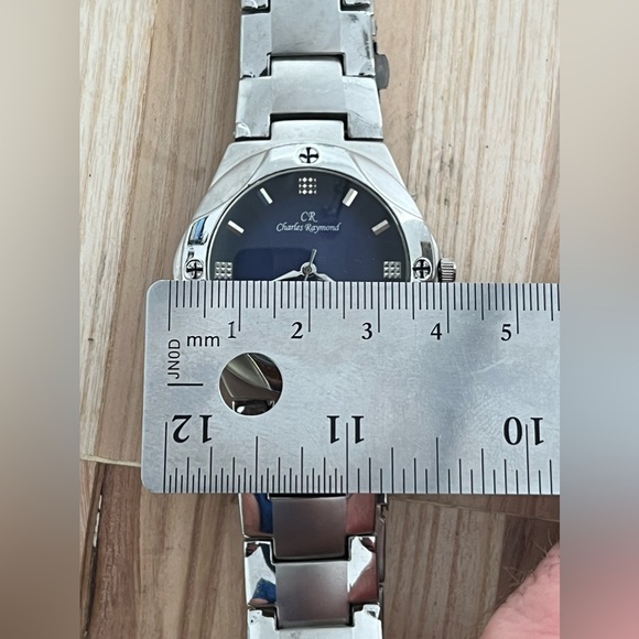 Charles Raymond Men’s Watch Stainless Bracelet Blue Dial - Picture 13 of 14
